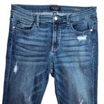Judy Blue  Dark Wash Distressed Skinny Fit Jeans Size 13/31 Stretch Comfortable Photo 1