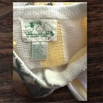 Quacker Factory Butter Yellow Embroidered Character Topiaries Cardigan. SZ S. Photo 4