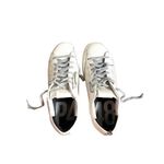 P448  John pearl glitter leather monochrome sneakers size 38 Photo 9