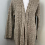 J Jill Neutral Taupe Alpaca Blend Open Cardigan Small Tan Photo 0
