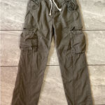 One Teaspoon  Safari Cargo Pants Olive Green Women's Size 27 Cotton Drawstring Photo 0