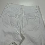 Abercrombie & Fitch  High Rise Mom Jeans Curve Love Distressed‎ White Denim 27/4R Photo 5