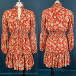 Alexis Rosewell Tiered Floral Smocked Jacquard Mini Dress Photo 3