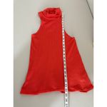 Free People We the Orange Ribbed New City Turtleneck Tank Sleeveless Top XS Photo 5