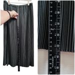 Club Monaco  Evergreen Pleated Lined Elastic Waistband Pull On Maxi Skirt Medium Photo 6