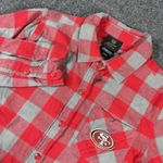 NFL  Juniors Collection San Francisco 49ers Flannel‎ Button Up Top Size M Photo 1