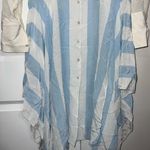 Tommy Hilfiger White & Blue Striped Star Printed Shirt Dress Size 8 US $490 Photo 2