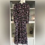 & Other Stories & OTHER STORIES Printed‎ Ruffle Bib Midi Dress size 0 EUC Photo 3