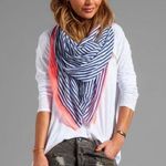 Gorjana  striped Zuma oversized scarf in stripe and neon Photo 0