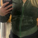 Juicy Couture Y2K Vintage Made in USA Forest Green Track Jacket Photo 1