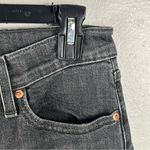 Levi's LEVI’S Wedgie Black Wash Button Fly High Rise Frayed Hem Skinny Jeans, Size 32 Photo 10