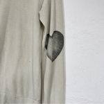 Chaser  Grey Lips Lashes Print Sweatshirt Womens S Casual Cozy Heart Elbow Girly Photo 9