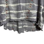 Altar State Tie Dye Embroidered Distressed Sleeve Pullover Top One Size Gray Size undefined Photo 1