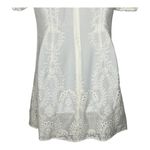 Dress the Population Anthropologie Dress‎ The Population Eyelet Mini Dress White Puff Size Small NWT Photo 6