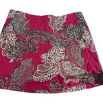 Lady Hagen  Womens Golf Skort Skirt Pink Green Floral Paisley Sportswear Size 14 Photo 0