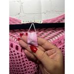 Vitamin A  Magic Hour Macrame Pink Crochet Tassel Kaftan Beach Cover Up Dress P/S Photo 1