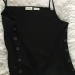 Anthropologie new meadow rue by  anthro black button tank top size XL Photo 1