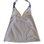 Mossimo Blue Stripe Halter Tank Top Size Small Blue Photo 0