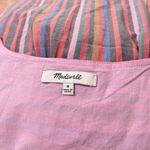 Madewell Scoopneck Tank Dress in Rainbow Stripe size Medium Photo 2