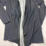 Juicy Couture  Black and Silver Metallic Striped Open Wrap Front Cardigan Size S Photo 4