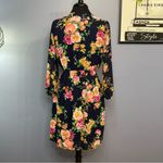 Honey Punch  Navy Floral Women’s Dress Size Medium Photo 5