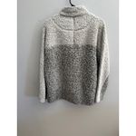 Dylan Los Angeles Sherpa Fleece Colorblock Quarter Zip Pullover Women M Gray Size M Photo 3