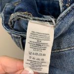 Free People  Distressed Denim Skinny Overalls Photo 5