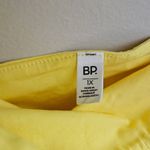 BP  Tube Top Crop Strapless Solid Yellow Casual Summer Plus Vacation Neutral Photo 5