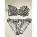 Tommy Bahama New. navy and white bikini top. Retails $179 Photo 9
