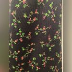 VTG 90s VOLTAGE Black & Pink Mini Floral Print Sleeveless Shift Dress Photo 2