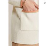 Vineyard Vines NEW  Varsity Tipped V-Neck Cardigan Marshmallow Photo 2