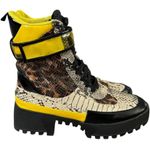 Cape Robbin Future Wave Combat Boots Sz 9 Snake Skin Chunky Sole Futuristic Moto Photo 2