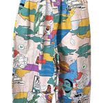 JAPANESE BRAND Cartoon Graphic Wide Leg Pant ONE SIZE Pink Size undefined Photo 0