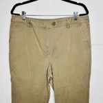 Talbots Women's Capri Dark Khaki Chinos Stretch Size 18 (36 x 24.5) High-Rise Photo 1