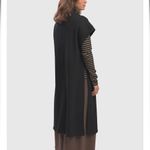 Alembika Urban Lava Tunic Dress in Tan Open Side Slits Mock Funnel Neck Sz S EUC Photo 15