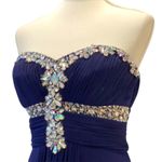 Cache Vintage Formal Strapless Dress 10 Holiday Party Long Dress Gown Y2K Style Photo 2