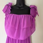 Misa  Los Angeles Micaela Dress Sz M Orchid Purple Midi Off‎ Shoulder Designer Photo 2