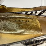 Prada  Zebra Print Calf Hair Espadrilles Slip On Platform Open Toe Shoes 39 9 Photo 12