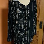 Chico's Vtg 90s Design Op Art Cover up Jacket Photo 4