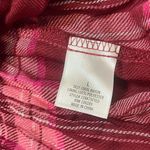 Jun & Ivy Francesca’s  burgundy pink plaid v-neck peplum blouse top NWT large Photo 6