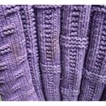 Vintage Purple Knit Sweater Textured Geometric Pattern Crewneck‎ Pullover Size 0 Photo 2