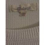 Madewell  Ribbed Long Sleeve Top XXS Cream Asymmetrical‎ Hem Casual Photo 2