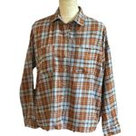 LA Hearts Shirt Woman L Red Plaid Button Up Shacket Grunge Punk Skater Y2K Photo 1