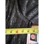 Womens Sparkling Sequin Jumpsuit V Neck Long Sleeve Evening Cocktail Party Sexy Black Photo 7