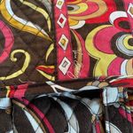 Vera Bradley  Messenger Bag Puccini Brown Floral Laptop Carry Purse Photo 2