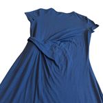 J. McLaughlin  Elora Side Tie Sheath Dress Stretch Navy Jersey Size Large Women's Photo 2