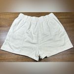Nuuds Women’s Size M Cream PJ Fleece Pockets Shorts Size M Photo 6