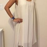 Premise Scoop Neck High Low Beige Cream Dress Lined Size M Photo 9
