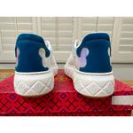 Tory Burch  Ladybug Lace Up Low Top Sneakers White Blue Leather Size 5.5 NIB Photo 8