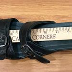 Dansko Jessie Adjustable Double Strap Black Lizard Leather Wedge Sandals Size 39 Photo 8